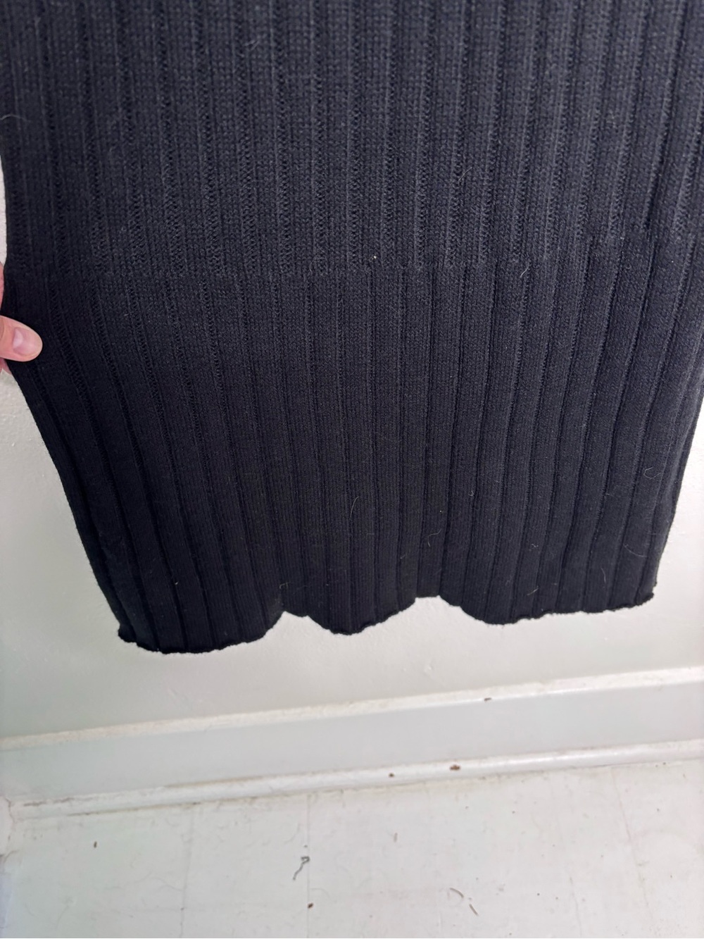 En Saison Granger Sleeveless Collared Black Knit Midi Dress Size S EUC - Picture 9 of 14